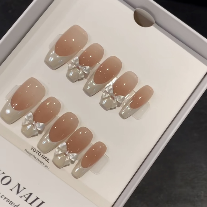 【White Moonlight】Handmade Sparkling Cool and Luxurious Detachable Wearable Nails 【White Moonlight】Handmade Sparkling Cool and Luxurious Detachable Wearable Nails
