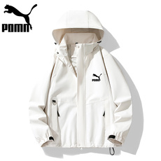 电竞卫衣 彪马户外冲锋衣春秋季潮牌防风防水可定制登山服休闲夹克男女同款 Puma