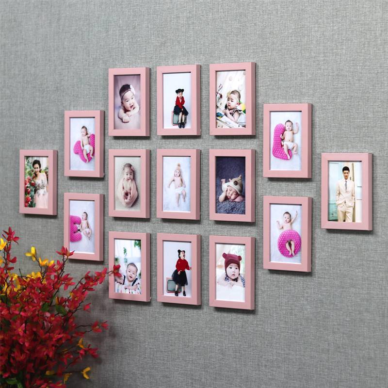 Photo Wall Decoration Free Punch Creative Photo Wall Album Background Wall Photo Frame Hanging Wall Wall Sticker Creative Personality Mix-Taobao