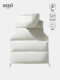 Ami Aiedr Official down Vest for Men and Women, Casual Hooded Sleeveless Jacket, Autumn and Winter 90% down Loose Vest