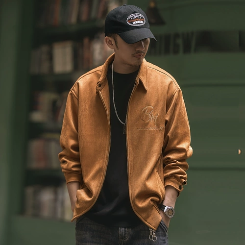 Элитная бархатная бейсбольная форма, мужская осенняя ретро куртка, в американском стиле