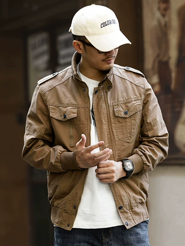 格蓝鹿 Ретро демисезонная куртка для отдыха, в американском стиле, оверсайз