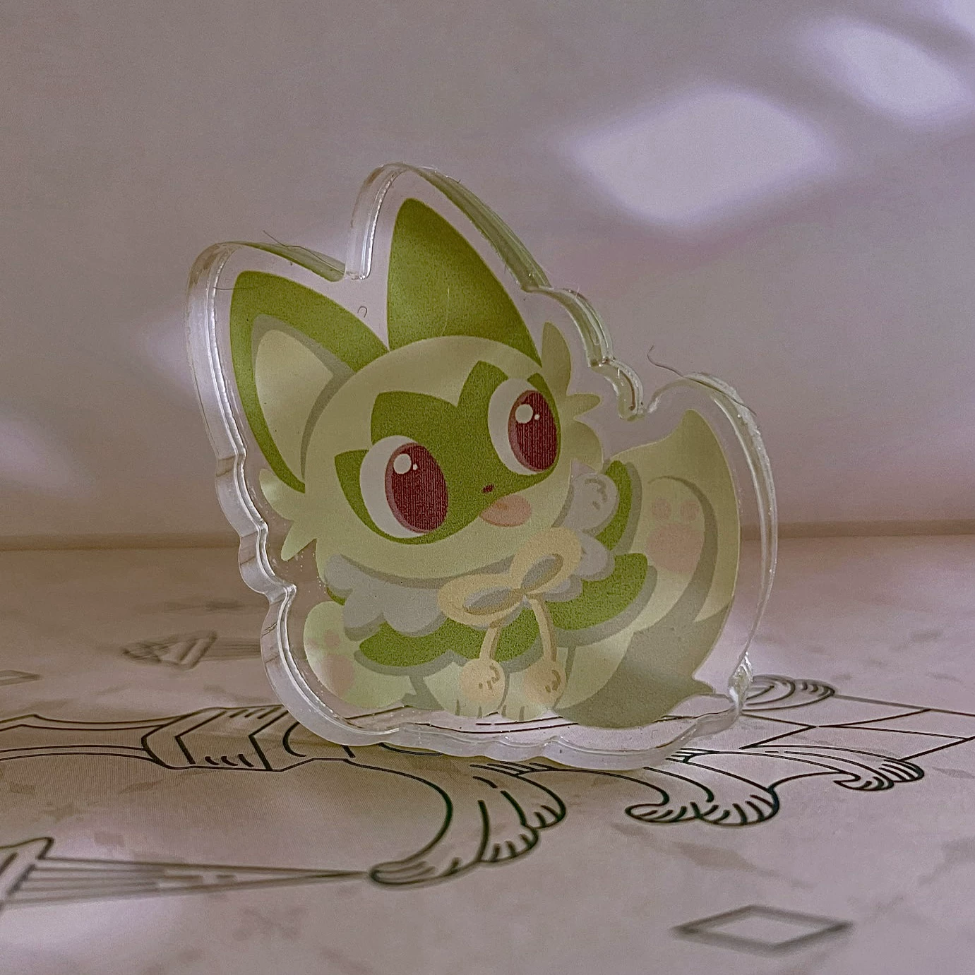 【Spot】Покемон Толстый акриловый стенд Patchlitz/Mymph/Kabbi Beast/New Leaf Meow