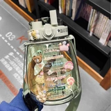 Вместительная и большая летняя высококачественная детская спортивная бутылка со стаканом, трубочка, популярно в интернете