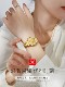 Swiss Oulisi Exquisite Three-Eye Dial Watch, New Model for Women, Small Gold Watch, Light Luxury Waterproof Brand-Name Women's Watch