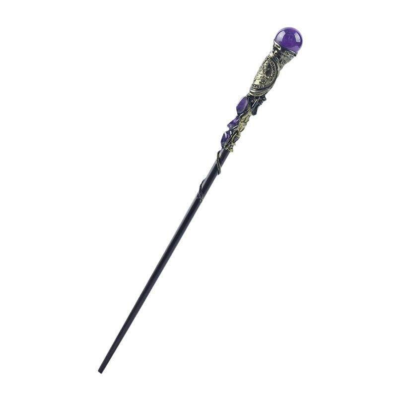 1 Piece of Natural Crystal Magic Wand Handmade DIY Magic Scepter Role-Playing Wand Witch's Staff Valentine's Day Gift