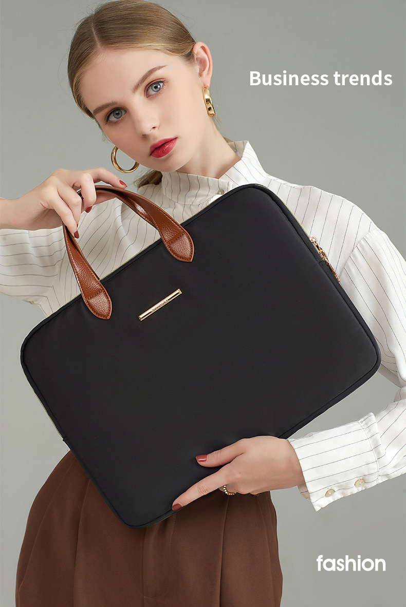 Fashionable Lightweight кожзаменитель Leather Handle Computer Bag Busin 