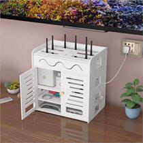 Oil leakage rack wall-mounted socket punch-free wall-mounted living room simple organization and storage box