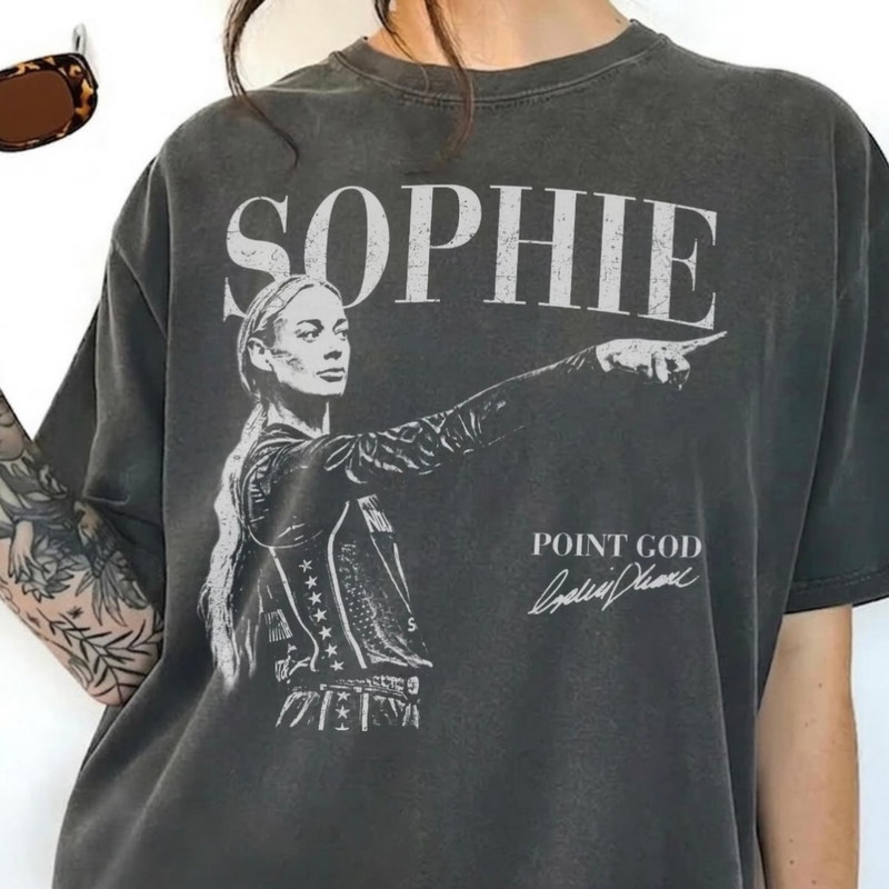 Sophie Cunningham Indiana Printed T-Shirt American Style Washed Vintage Heavy Cotton Basketball Short Sleeve