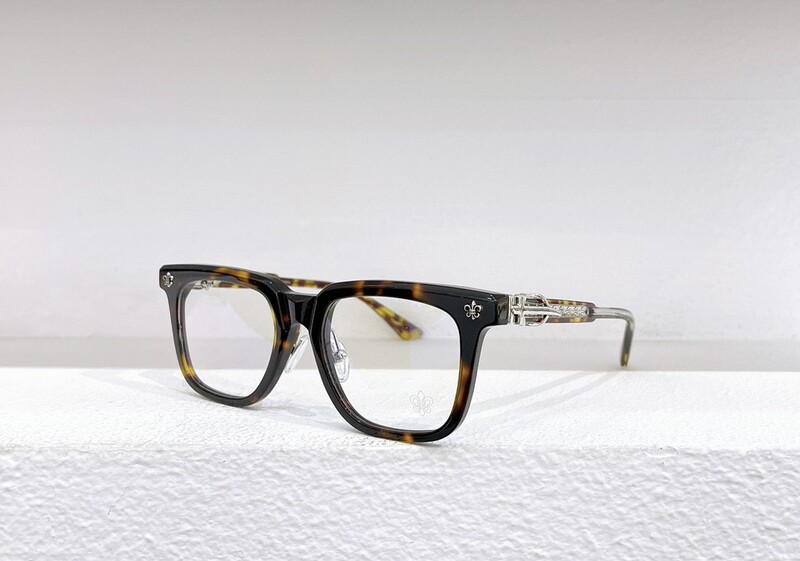 One Man Can Block the Way! Transparent Eyeglass Frames, Plain Large Frame, Silver-Plated Material, Prescription or Non-Prescription Glasses, Unisex Casual Full-Frame