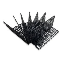 Supermarket practical multifunctional black iron metal fresh area fruit and vegetable guardrail bezel fence shelf fence