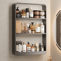 Bathroom storage rack without punching holes on the bathroom toilet washbasin wall toilet wall-mounted cosmetics storage rack