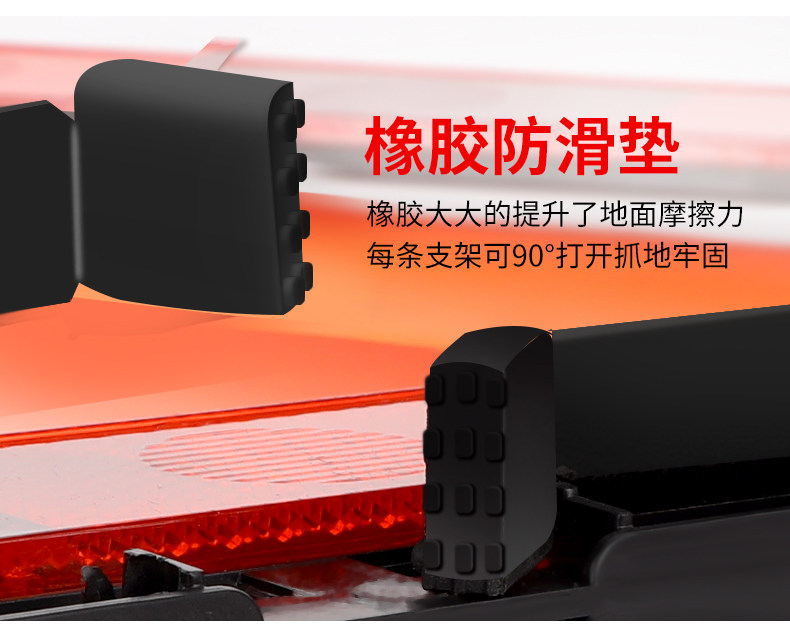 Car Annual Inspection Reflective Warning Sign Tripod Sign for Vehicle Hazard Fault Safety Parking Sign Foldable Triangle Stand