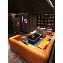 Customized KTV sofa bar karaoke nightclub box U-shaped L-shaped corner deck coffee table combination