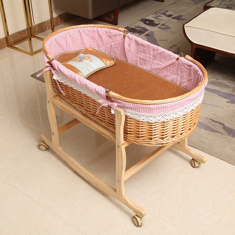 Baby cot mobile folding portable middle bed coax artifact newborn baby newborn hand cradle bed large