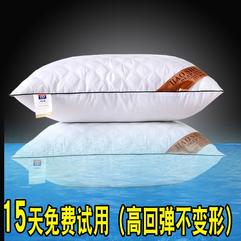 A pair of pillow pillow chip adult neck pillow pillow for single male and female students low household heads