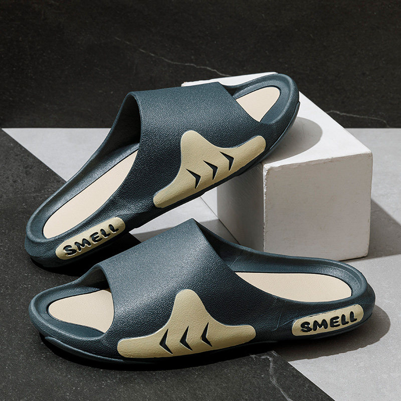 Slippers men's tide wear summer indoor non-slip couple slippers one male and one female sports beach sandals one word slippers