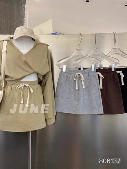 Extra Large Size 150kg American Style Versatile Drawstring Elastic Waist A-Line Short Skirt for Women Casual Sports Plus Size Half Skirt