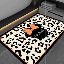 Powder BAO WEN Milk Textured Soft Silicon Algae Clay Ground Mat Bathroom Absorbent Foot Mat tt