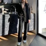 Пиджак классического кроя, классический костюм для школьников подходит для мужчин и женщин, оверсайз