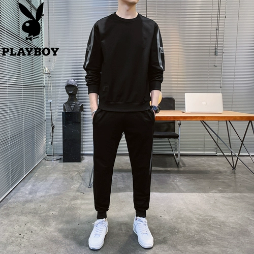Playboy, мужская толстовка, осенний утепленный зимний комплект для отдыха