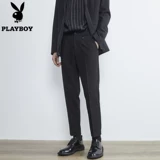 Playboy, костюм, демисезонные трендовые повседневные штаны, свободный прямой крой