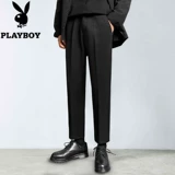 Playboy, демисезонные штаны, двусторонний шерстяной утепленный костюм, повседневные брюки для отдыха