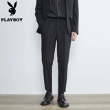 Playboy, костюм, демисезонные трендовые повседневные штаны, свободный прямой крой