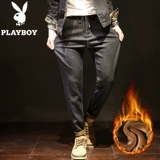Playboy, демисезонные утепленные джинсы, штаны, повседневные брюки, коллекция 2020 года, свободный прямой крой
