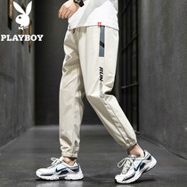 Flower Playboy pants Mens spring and autumn season Chauchio Tide Card with its color trend easing 100 lap Overalls casual 90% pants