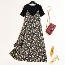 2022 Summer Ocean Gas Crushed Snowspun pendant with skirt Light Cooked with Slim Loose Clothing and Dress Two-piece Suit Woman