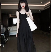 2022 Summer new harnesses long dresses light ripeness and windy windy suit Two suits women