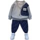 Boys' autumn suits Western style 2022 new handsome and fashionable baby children's clothes boy denim spring and autumn children's clothing