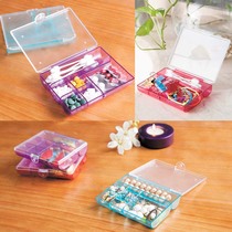 Fashion six-grid matte transparent portable medicine box Exquisite and compact medicine box Small jewelry earrings storage box