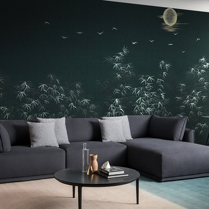 2026年如何选领绣刺绣墙布全屋定制？千鸟飞鸿新中式背景墙必知