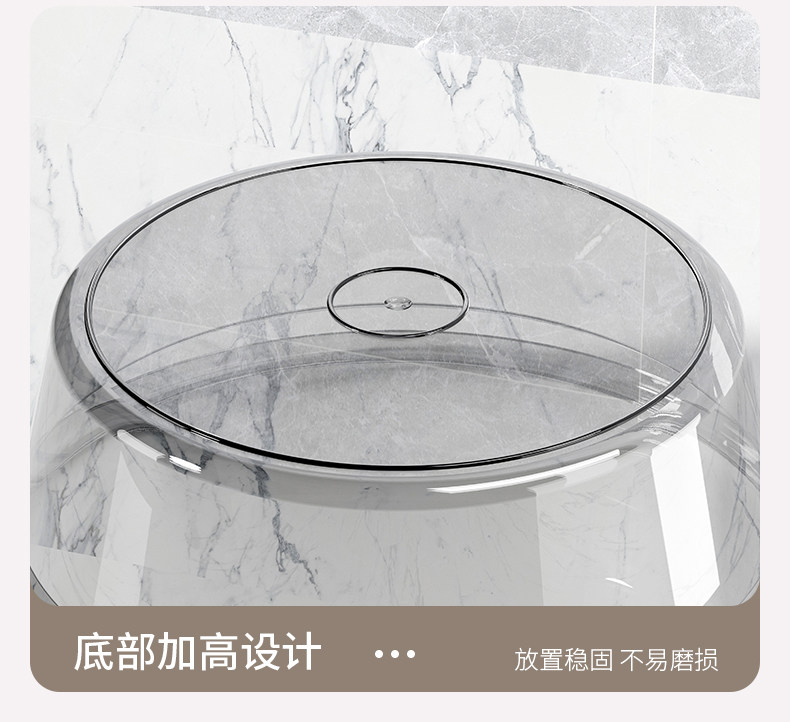 Биде 透明圆形洗脸盆家用大号塑料脸盆加厚厨房洗菜宿舍洗衣洗脚泡脚盆