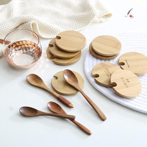 Universal Wooden Ceramic Cup Wood Cup Lid Round Tea Cup Creative Cover Cup With Conference Room Water Glass Cover Accessories