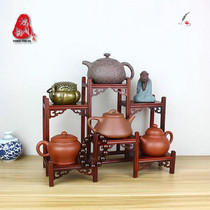Purple Sand Pot Placing Rack Teapot Teapot Bogu Rack Small Table Solid Wood Chinese Style Shelving With Small Shelf For Tea Set