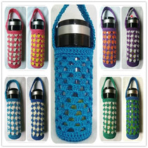 Handmade Woven Bag Sub Insulation Cup Glass Anti-Burn Children Kettle Cover Insulation Water Cup Protective Sheath Universal Strap Lifting Rope