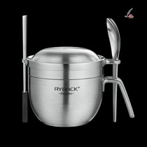 Rice bowls cover to work German Bubble Noodles Bowl 304 Stainless Steel Food Grade Canteen Large Lunch Box Home Fast Food Cup