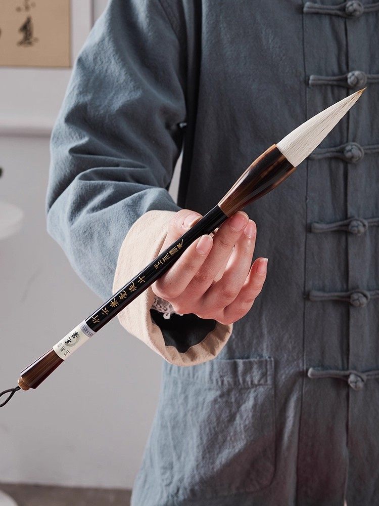 Large Calligraphy Brush for Couplets, Special Brush for Calligraphy, Large Brush for Writing Large Characters, Wolf Hair, Mixed Hair, Goat Hair, Traditional Chinese Painting, Large Regular Script