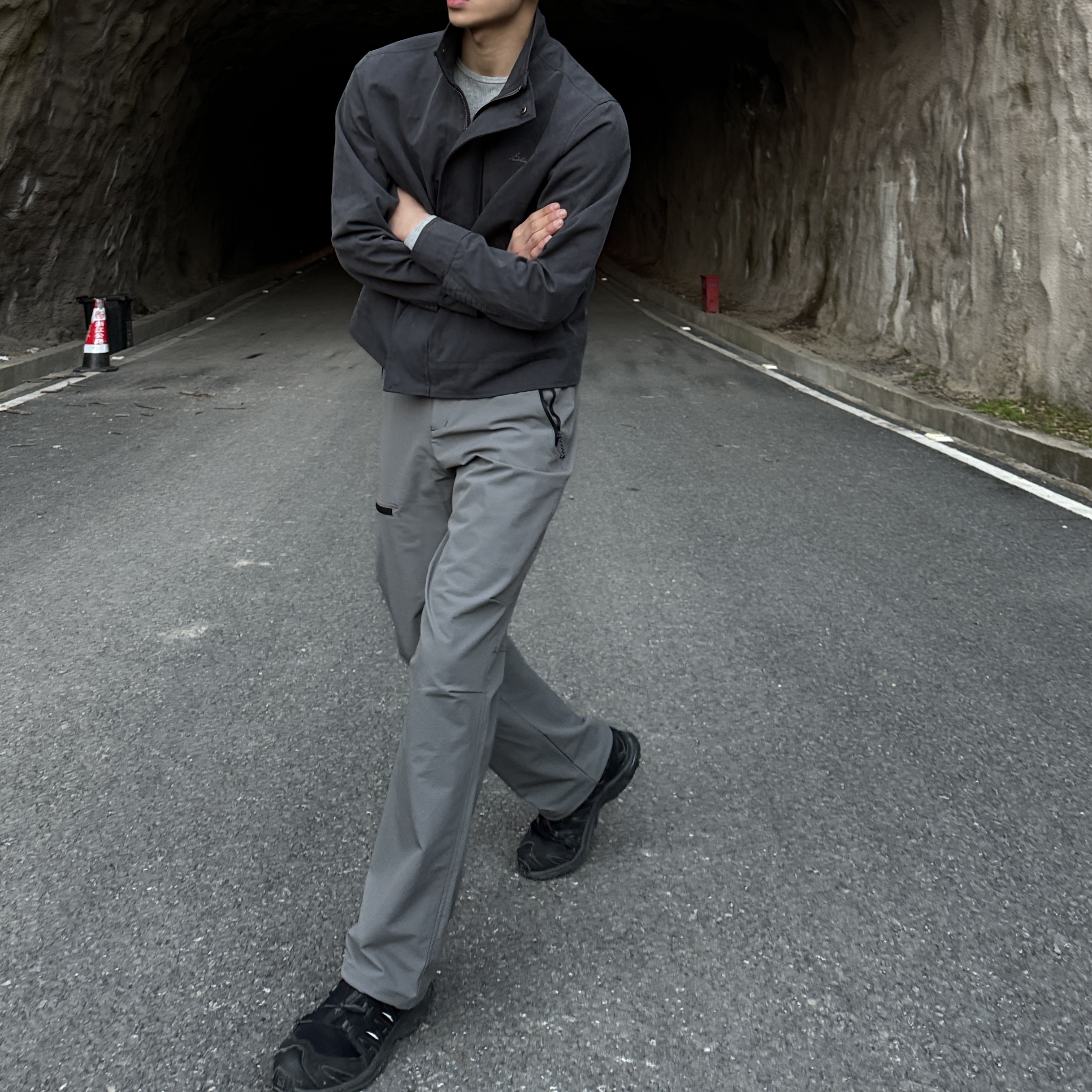 GTAL アメリカ製 3防登山パンツ アウトドア ストレート 薄手 ソフトシェル スポーツ オーバーオール 立体裁断 カジュアルパンツ