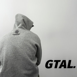 GTAL美式600g守护者重磅刺绣连帽卫衣立体剪裁挺阔运动帽衫上衣