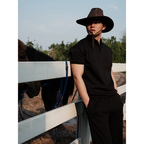 Элегантная быстросохнущая дышащая футболка, в американском стиле, короткий рукав, модернизированная версия