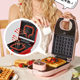 Aca North American Appliances Household Small Multi-Functional Bread Toasting, Sandwich, Barbecue, Fried Egg, Waffle Breakfast Machine
