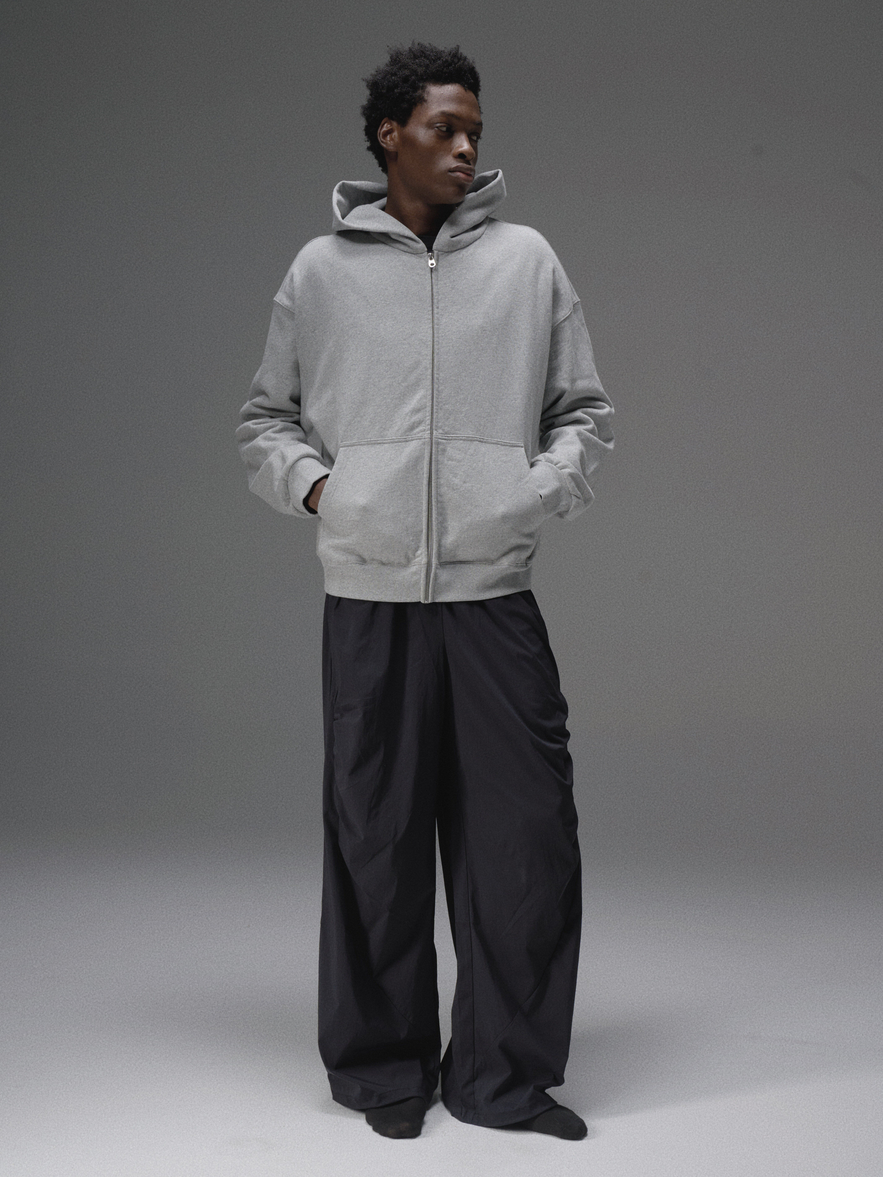 Terrawear Supply Heather Gray Zip-Up Hoodie