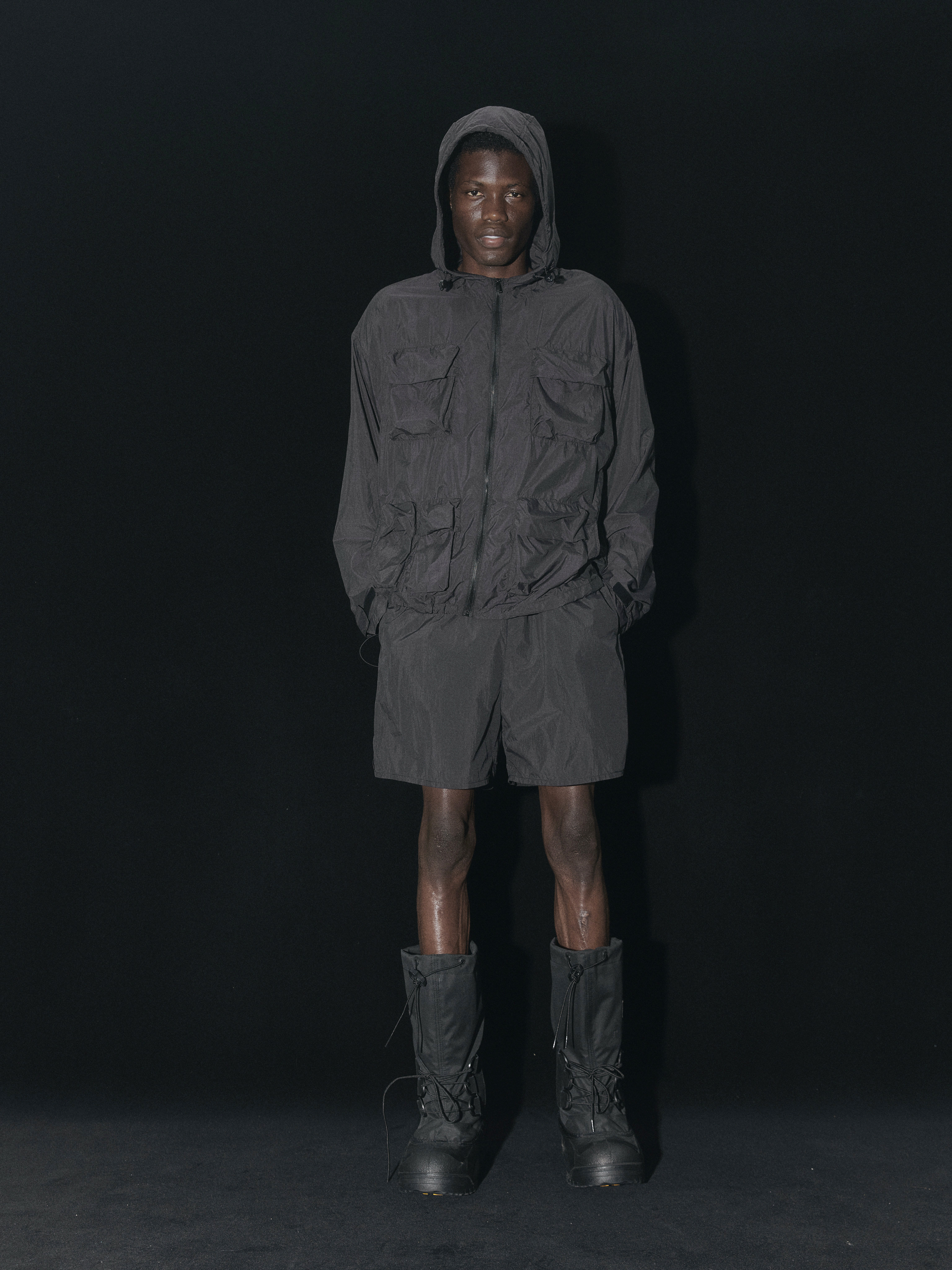 Terrawear Supply Black Hooded Loose Jacket