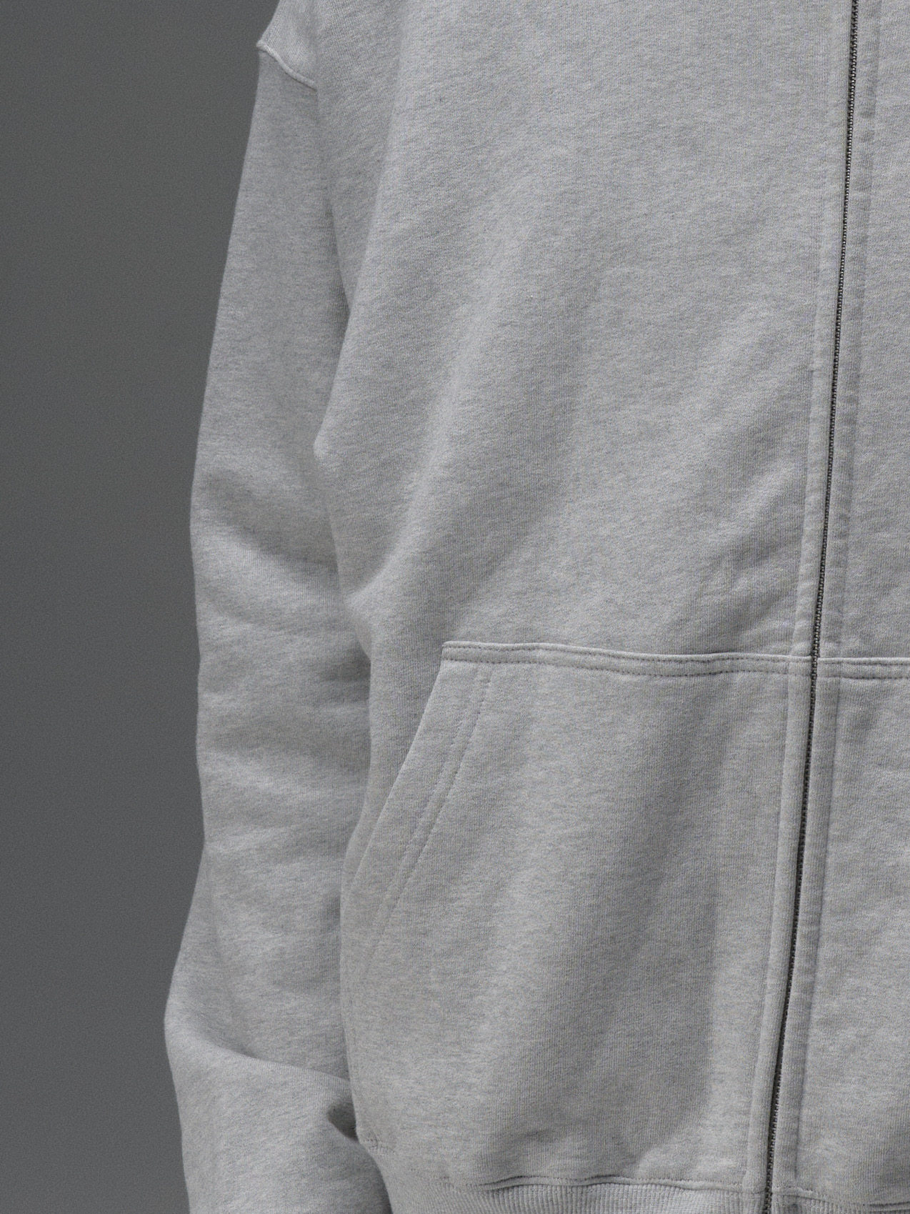 Terrawear Supply Heather Gray Zip-Up Hoodie