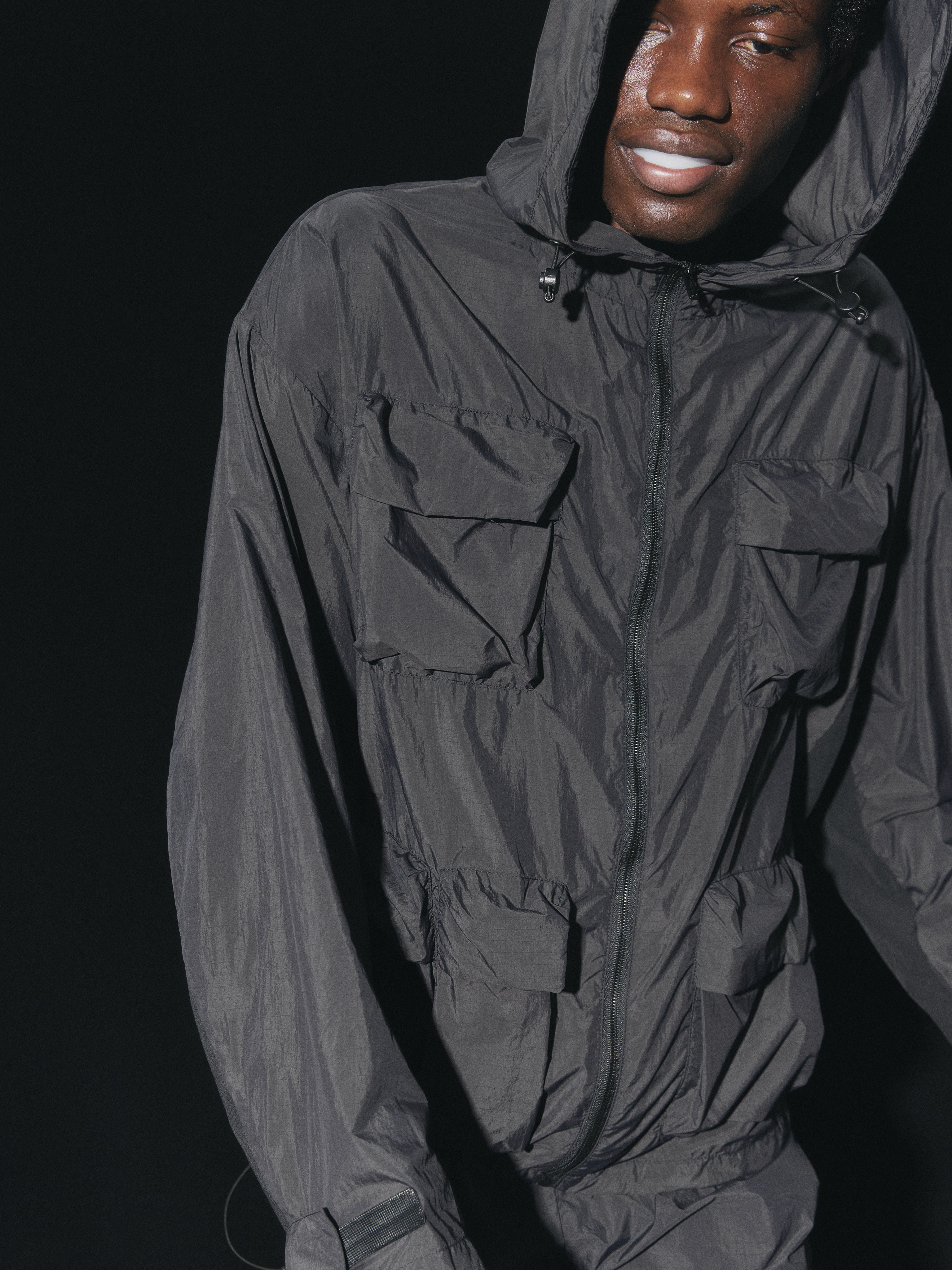 Terrawear Supply Black Hooded Loose Jacket