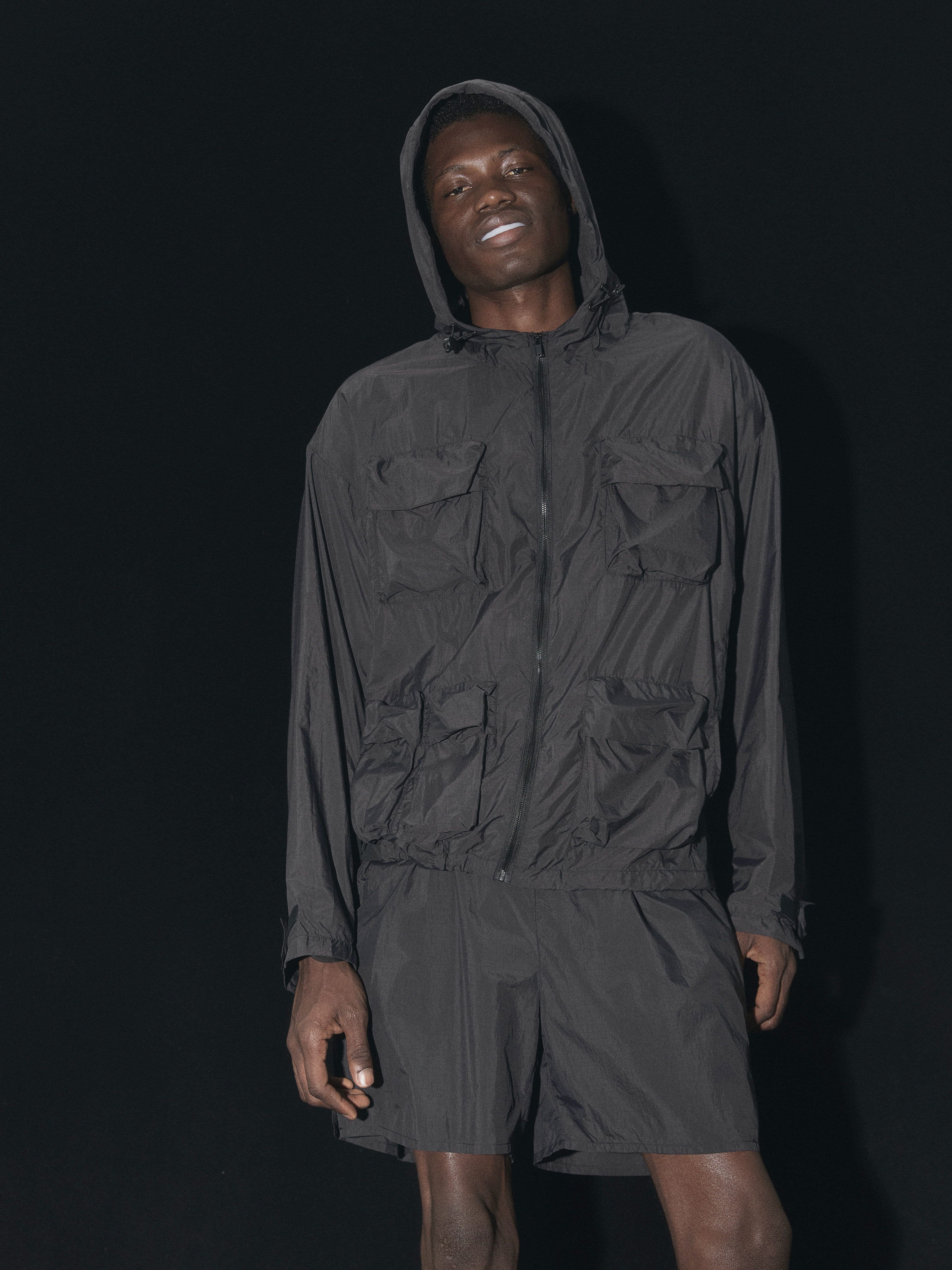 Terrawear Supply Black Hooded Loose Jacket